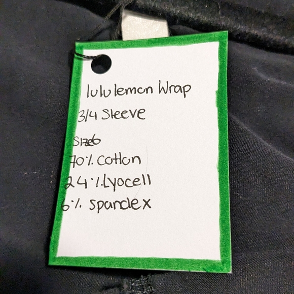 (233) Lululemon Namaste Wrap Cover Up - Picture 6 of 6